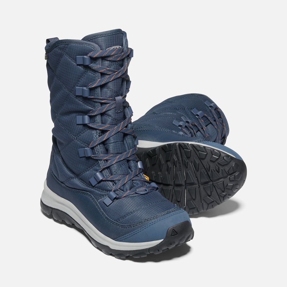 Keen Vinterkängor Dam Marinblå - Terradora Ii Lace Up Waterproof - 602197TOY